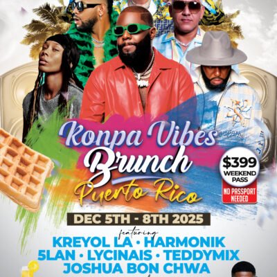 Konpa Vibes Brunch hotel package deposit